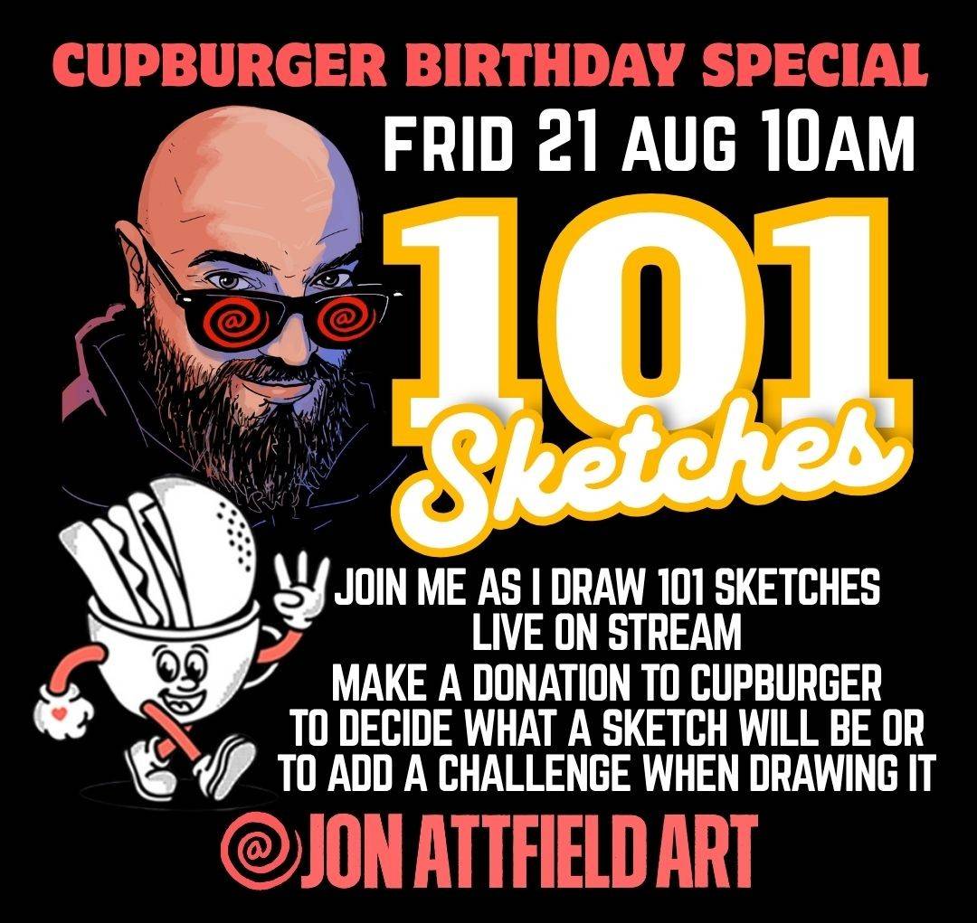 101 sketches with Jon Attfield Art