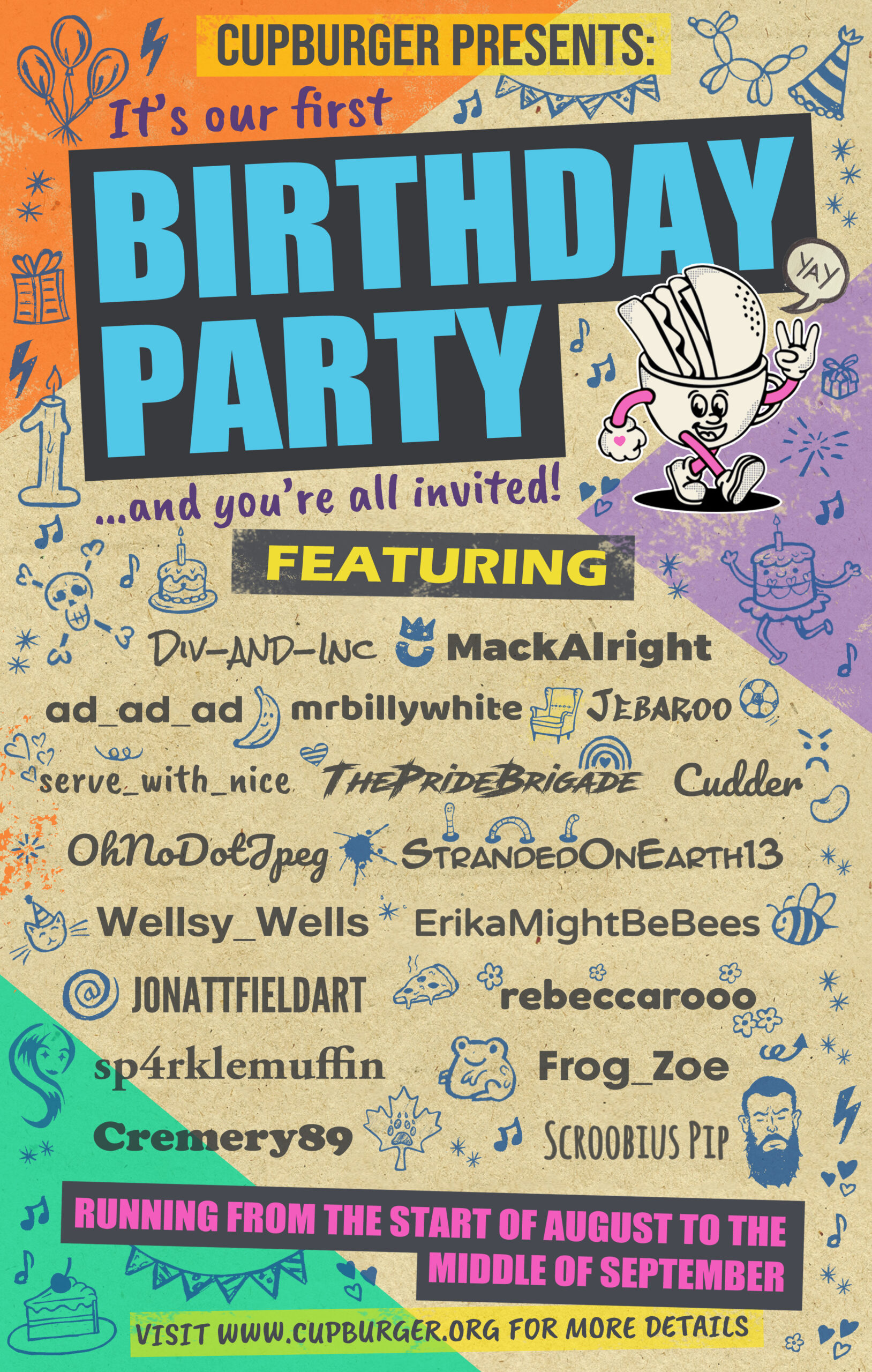 Cupburger Birthday poster